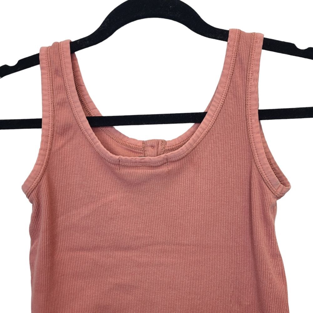 Derek Heart Dusty Pink Ribbed Tank Top S - Picture 5 of 11